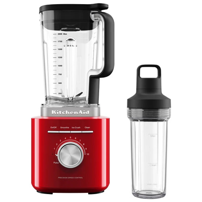 KitchenAid Pure Power 2L 1700-Watt Blender with Personal Blending Jar - Empire Red