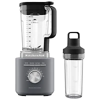 Mélangeur de 2 L et 1700 W Pure puissance de KitchenAid avec pichet individuel- Gris charbon mat