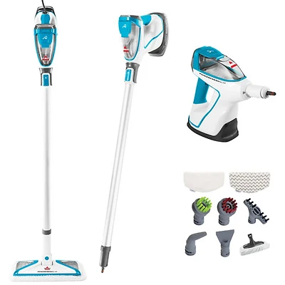 Bissell PowerFresh Slim 3-in-1 Scrubbing & Sanitizing Steam Mop - White