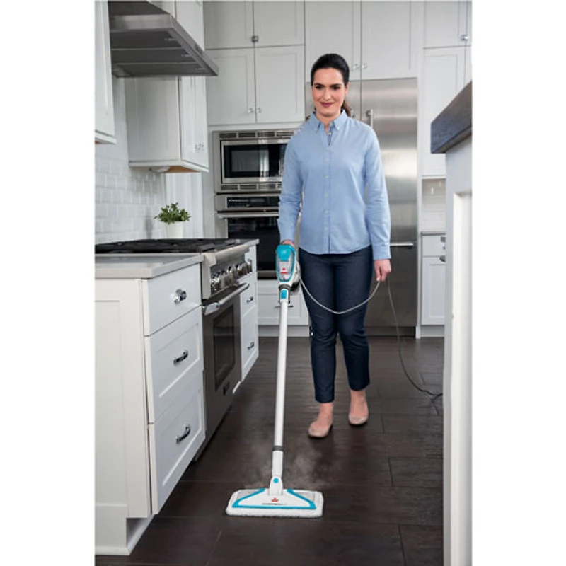 Bissell PowerFresh Slim 3-in-1 Scrubbing & Sanitizing Steam Mop - White