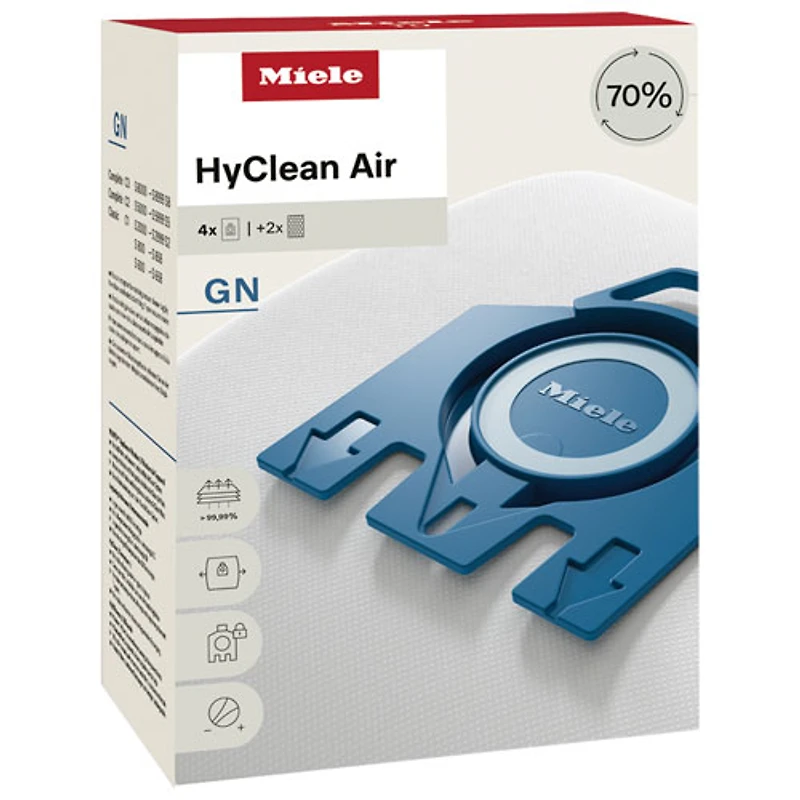 Sacs d'aspirateur HyClean Air GN de Miele pour Complete C3 et Classic C1