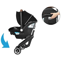 Evenflo Shyft DualRide with Carryall Storage Infant Car Seat & Extended Canopy - Onyx Black