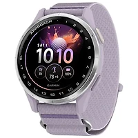 Montre intelligente de golf Bluetooth de 43 mm Approach J1 de Garmin - Argenté/Lilas