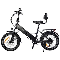 Delorean DM800 Step-Through Electric City Bike (750W Motor / 60km Range / 32km/h Top Speed) - Black