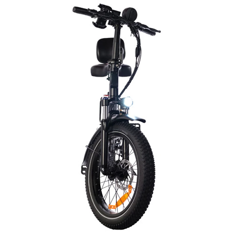Delorean DM800 Step-Through Electric City Bike (750W Motor / 45km Range / 32km/h Top Speed) - Black