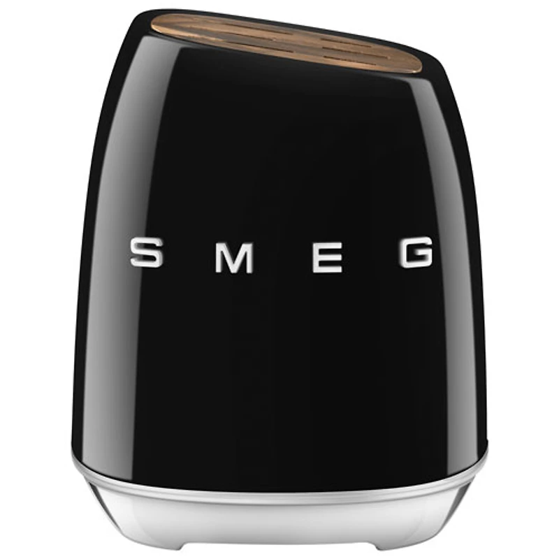 Smeg Stainless Steel 6-Piece Knife Block Set (KBSF02BL) - Black