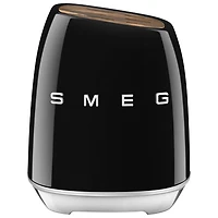Smeg Stainless Steel 6-Piece Knife Block Set (KBSF02BL) - Black