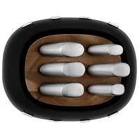 Smeg Stainless Steel 6-Piece Knife Block Set (KBSF02BL) - Black