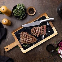 Smeg Stainless Steel 6-Piece Knife Block Set (KBSF02BL) - Black