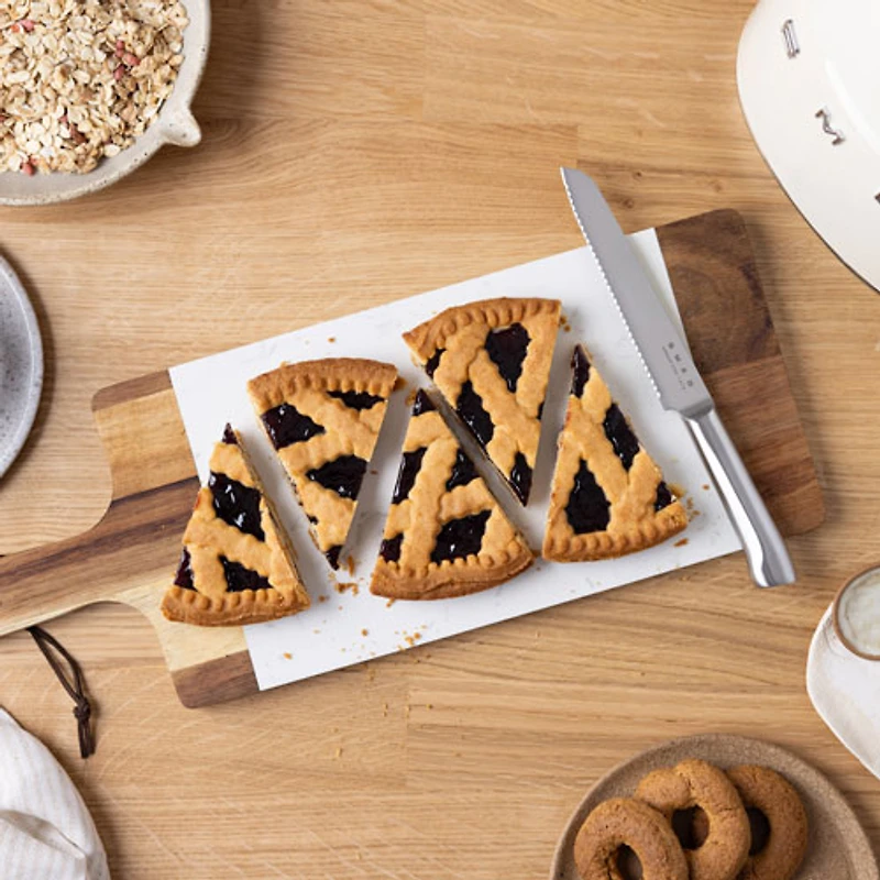 Smeg Stainless Steel 6-Piece Knife Block Set (KBSF02CR) - Cream