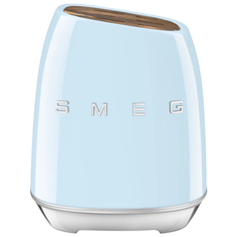 Smeg Stainless Steel 6-Piece Knife Block Set (KBSF02PB) - Pastel Blue