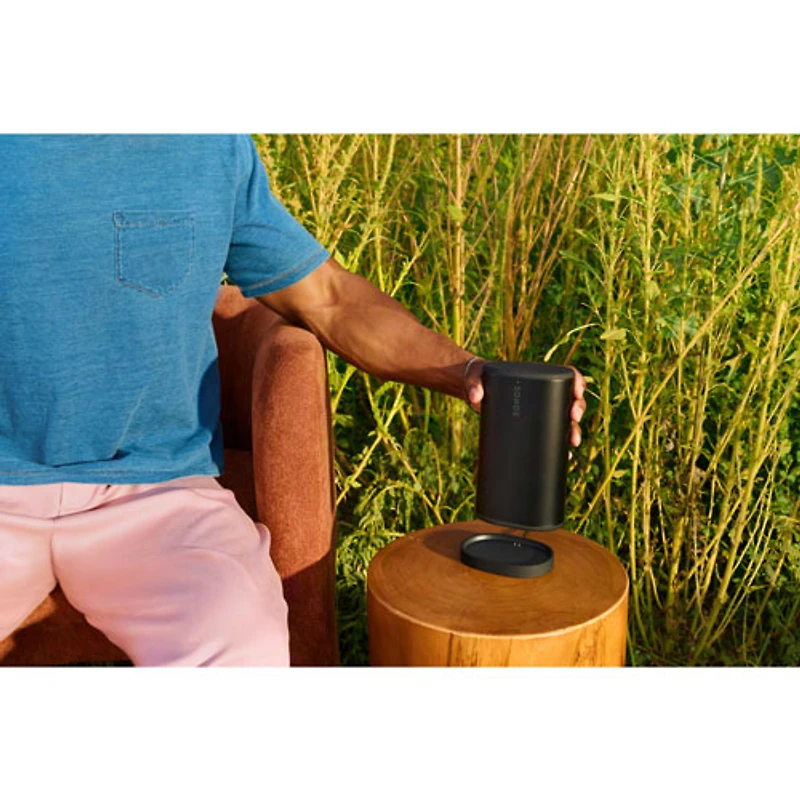 Haut-parleur sans fil Bluetooth étanche Play de Sonos - Noir