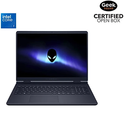 Open Box - Alienware Aurora 16" Gaming Laptop - Blue (Intel Core 7 240H/16GB RAM/1TB SSD/GeForce RTX 5050/Win11)