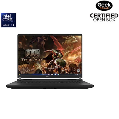 Boîte ouverte - Portable de jeu de 18 po ROG Strix SCAR d'ASUS - Noir (Core Ultra 9 275HX d'Intel/RAM 32 Go/SSD 2 To/RTX 5080)