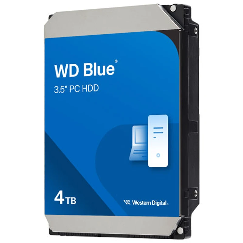 Disque dur interne SATA 4 To 5400 tr/min WD Blue pour ordinateur de bureau (WD40EZZX)