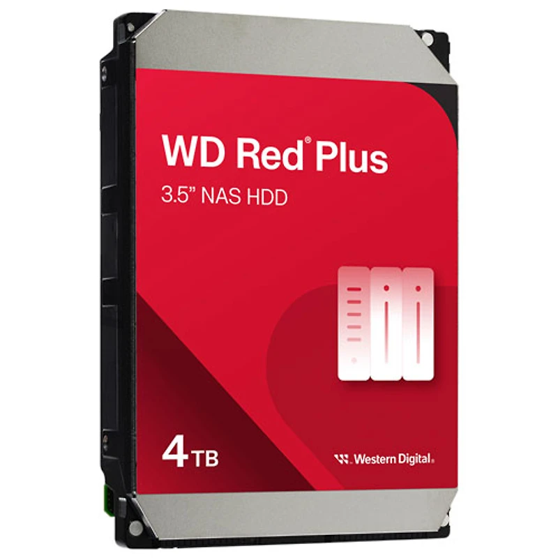 WD Red Plus 4TB 5400RPM SATA Internal NAS Hard Drive (WD40EFZZ)