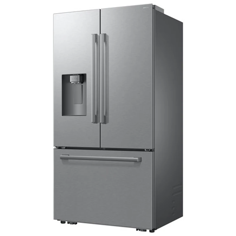 Réfrigérateur à deux portes 24 pi³ 36 po avec distributeur d'eau et de glaçons de Samsung (RF70H25HERAA) - Acier inoxydable