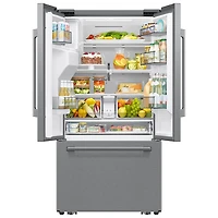 Réfrigérateur à deux portes 24 pi³ 36 po avec distributeur d'eau et de glaçons de Samsung (RF70H25HERAA) - Acier inoxydable
