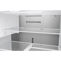 Réfrigérateur à deux portes 24 pi³ 36 po avec distributeur d'eau et de glaçons de Samsung (RF70H25HERAA) - Acier inoxydable