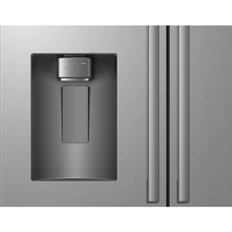 Réfrigérateur à deux portes 24 pi³ 36 po avec distributeur d'eau et de glaçons de Samsung (RF70H25HERAA) - Acier inoxydable