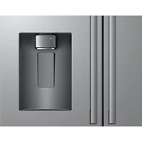 Réfrigérateur à deux portes 24 pi³ 36 po avec distributeur d'eau et de glaçons de Samsung (RF70H25HERAA) - Acier inoxydable