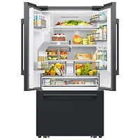 Samsung 36" 29 Cu. Ft. French Door Refrigerator with Water & Ice Dispenser (RF70H30GEEAA) - Matte Black Stainless Steel