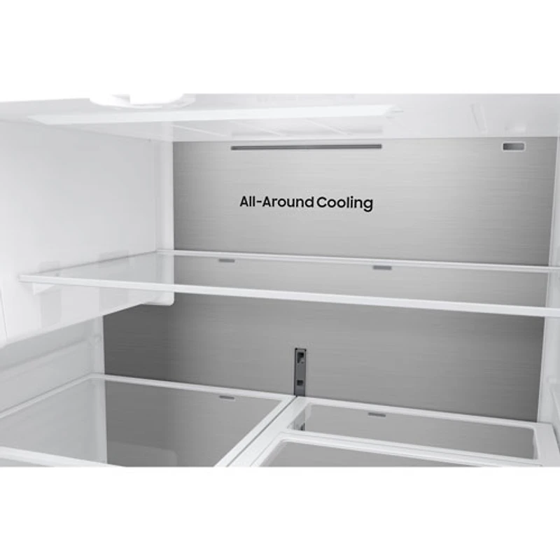 Samsung 36" 29 Cu. Ft. French Door Refrigerator with Water & Ice Dispenser (RF70H30GEEAA) - Matte Black Stainless Steel