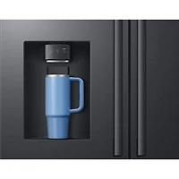 Samsung 36" 29 Cu. Ft. French Door Refrigerator with Water & Ice Dispenser (RF70H30GEEAA) - Matte Black Stainless Steel