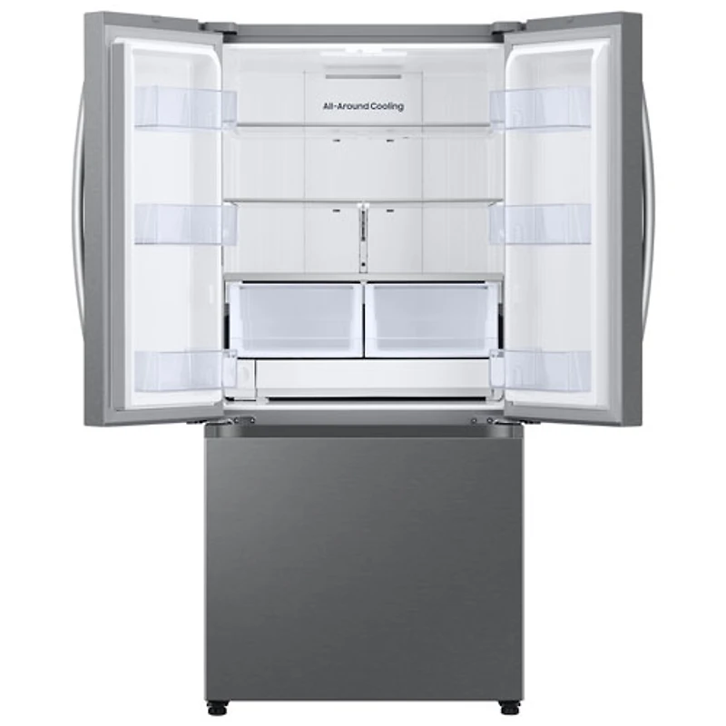 Réfrigérateur à deux portes 24,5 pi³ 33 po avec distributeur d'eau et de glaçons RF50 Neo de Samsung (RF25C5A01SRAA) - Acier inoxydable