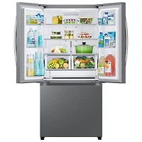 Réfrigérateur à deux portes 24,5 pi³ 33 po avec distributeur d'eau et de glaçons RF50 Neo de Samsung (RF25C5A01SRAA) - Acier inoxydable