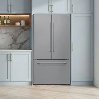 Réfrigérateur à deux portes 29 pi³ 36 po avec distributeur d'eau et de glaçons de Samsung (RF70H30KERAA) - Acier inoxydable