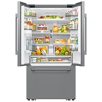 Réfrigérateur à deux portes 29 pi³ 36 po avec distributeur d'eau et de glaçons de Samsung (RF70H30KERAA) - Acier inoxydable