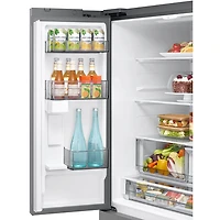 Réfrigérateur à deux portes 29 pi³ 36 po avec distributeur d'eau et de glaçons de Samsung (RF70H30KERAA) - Acier inoxydable