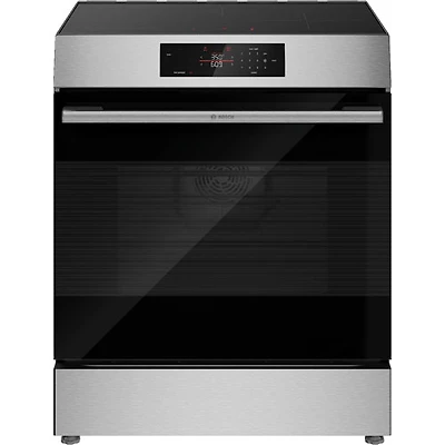 Bosch 300 Series 30" 5.8 Cu. Ft. True Convection Slide-In Induction Range (HIF3050MC) - Stainless Steel