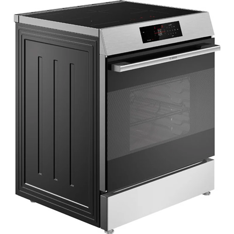 Bosch 300 Series 30" 5.8 Cu. Ft. True Convection Slide-In Induction Range (HIF3050MC) - Stainless Steel