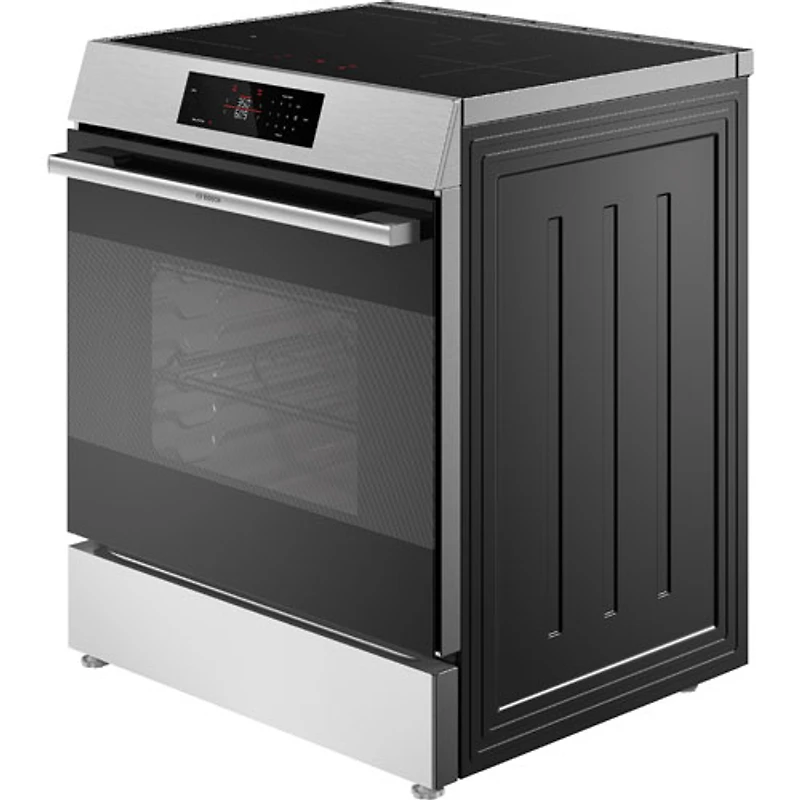 Bosch 300 Series 30" 5.8 Cu. Ft. True Convection Slide-In Induction Range (HIF3050MC) - Stainless Steel