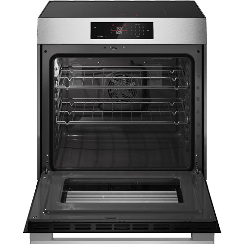 Bosch 300 Series 30" 5.8 Cu. Ft. True Convection Slide-In Induction Range (HIF3050MC) - Stainless Steel