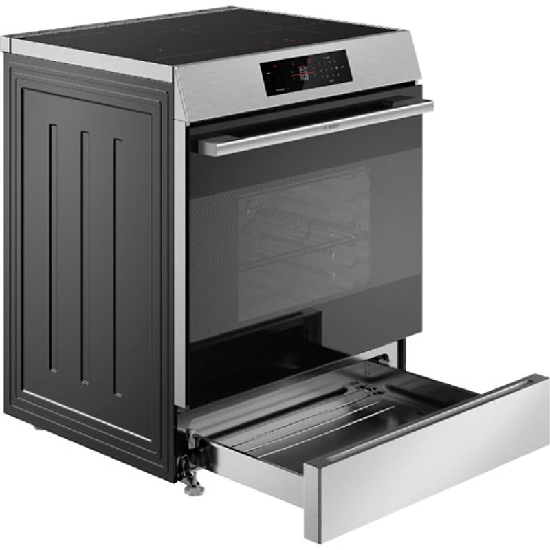 Bosch 300 Series 30" 5.8 Cu. Ft. True Convection Slide-In Induction Range (HIF3050MC) - Stainless Steel
