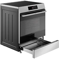 Bosch 300 Series 30" 5.8 Cu. Ft. True Convection Slide-In Induction Range (HIF3050MC) - Stainless Steel