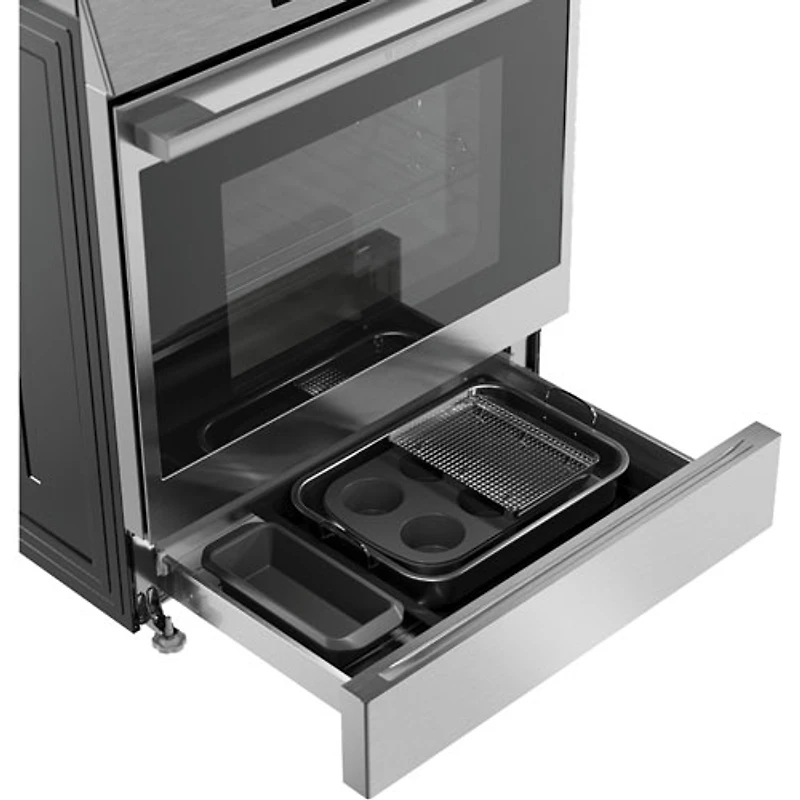Bosch 500 Series 30" 5.8 Cu. Ft. True Convection Slide-In Induction Range (HIF5050MC) - Stainless Steel