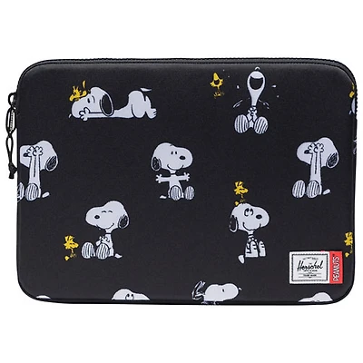 Herschel Supply Co. Peanuts Anchor 14" Laptop Sleeve - Snoopy / Woodstock Black