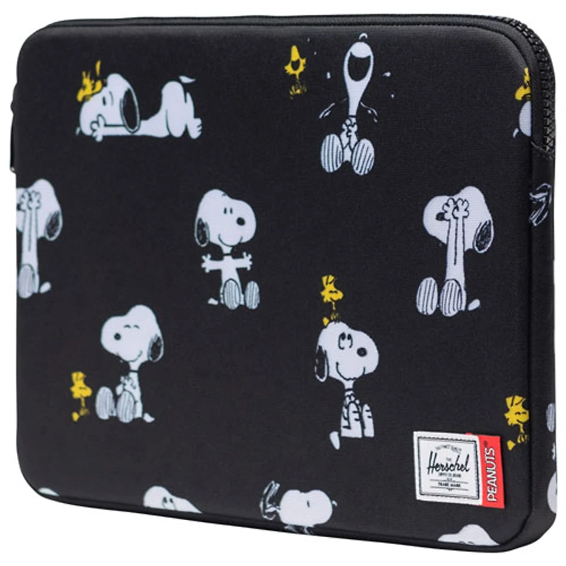 Herschel Supply Co. Peanuts Anchor 14" Laptop Sleeve - Snoopy / Woodstock Black