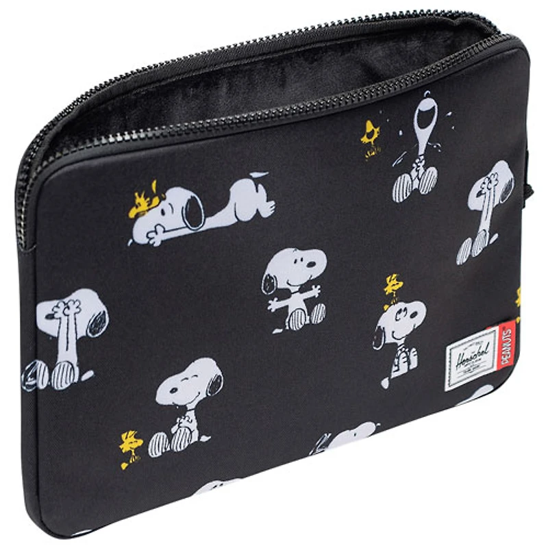 Herschel Supply Co. Peanuts Anchor 14" Laptop Sleeve - Snoopy / Woodstock Black