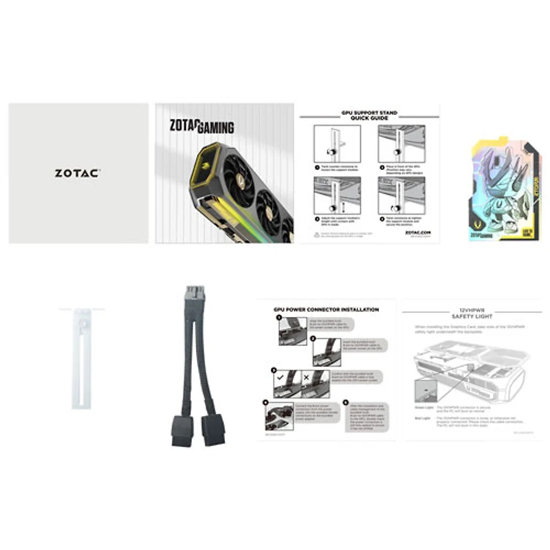 Carte graphique GeForce RTX 5070 AMP GDDR7 12 Go de ZOTAC Gaming AMP - Édition White