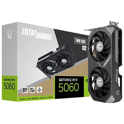ZOTAC Gaming GeForce RTX 5060 Twin Edge OC 8GB GDDR7 Video Card