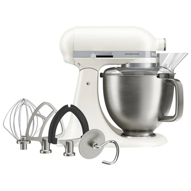 Batteur sur socle à tête inclinable Artisan Plus de KitchenAid - 5 pte - 350 W - Porcelaine