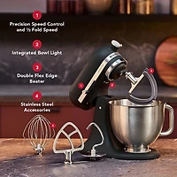 KitchenAid Artisan Plus Tilt-Head Stand Mixer - 5Qt - 350-Watt - Cast Iron