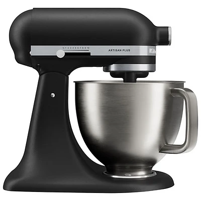 Batteur sur socle à tête inclinable Artisan Plus de KitchenAid - 5 pte - 350 W - Noir mat