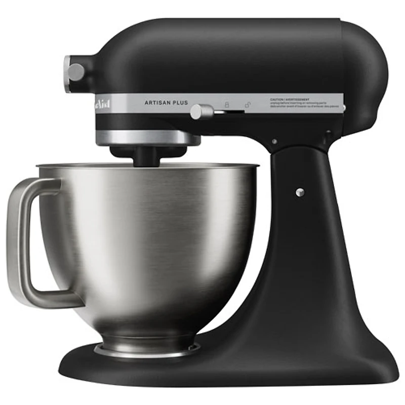 Batteur sur socle à tête inclinable Artisan Plus de KitchenAid - 5 pte - 350 W - Noir mat