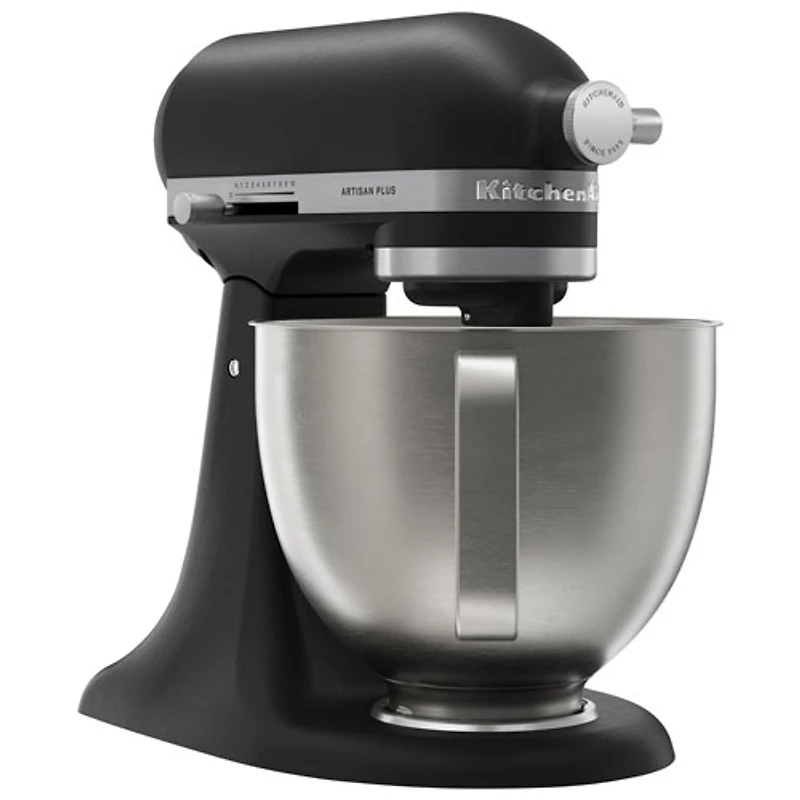 Batteur sur socle à tête inclinable Artisan Plus de KitchenAid - 5 pte - 350 W - Noir mat